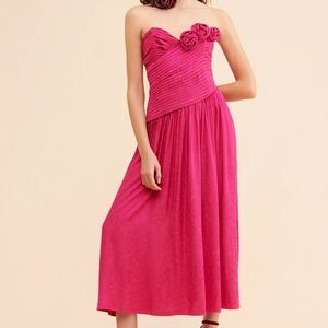 NWT Free People Make An Entrance Maxi Dress, Pink ($298)